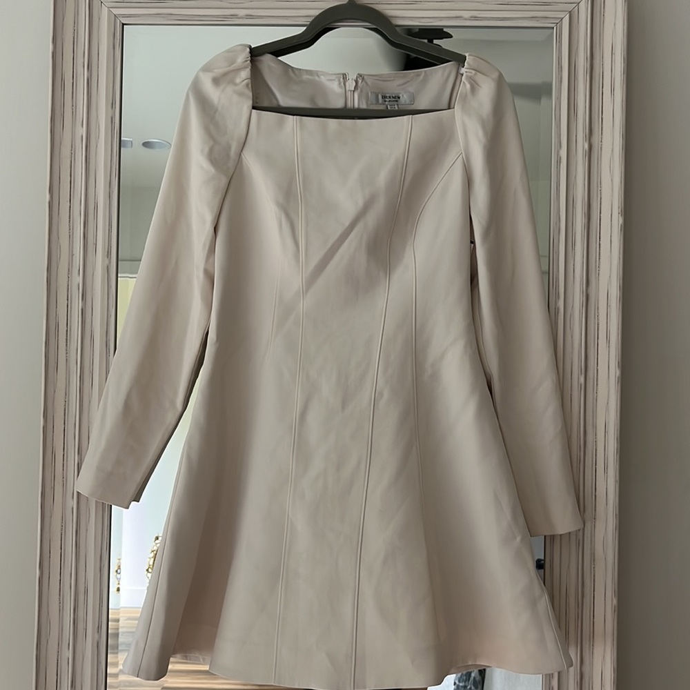 EVER NEW Melbourne Ivory Square Neck Flare Dress‎ Size US 6 NWT - Picture 4 of 7